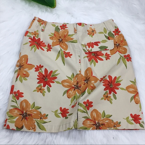 🚫SOLD🚫 Eddie Bauer Floral Khaki Skirt Size 4 EUC - Picture 6 of 6